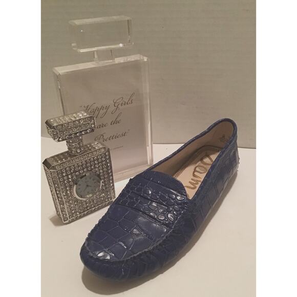 SAM EDELMAN FILLY PENNY LOAFER MOCCASIN  COBALT 8 - Picture 3 of 9